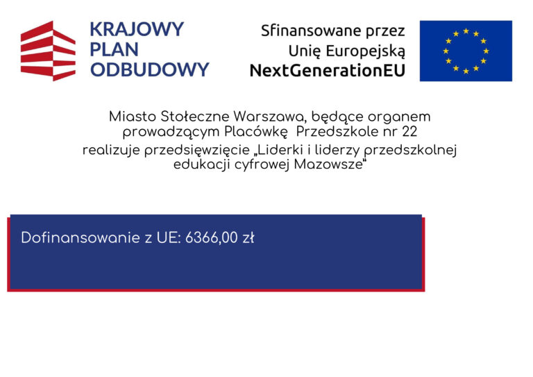 „Liderki i liderzy przedszkolnej edukacji cyfrowej Mazowsze”